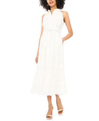 Women's Collared Neck Midi Dress | Macy's