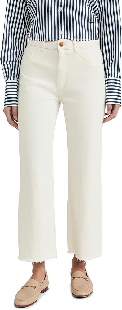 DL1961 Women's Hepburn Wide Leg High Rise Jeans | Amazon (US)