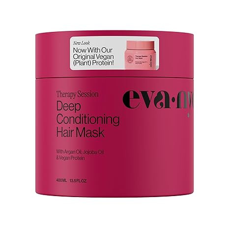 Eva NYC Therapy Session Deep Conditioning Hair Mask with Vegan Protein, Jojoba Oil + Argan Oil - ... | Amazon (US)