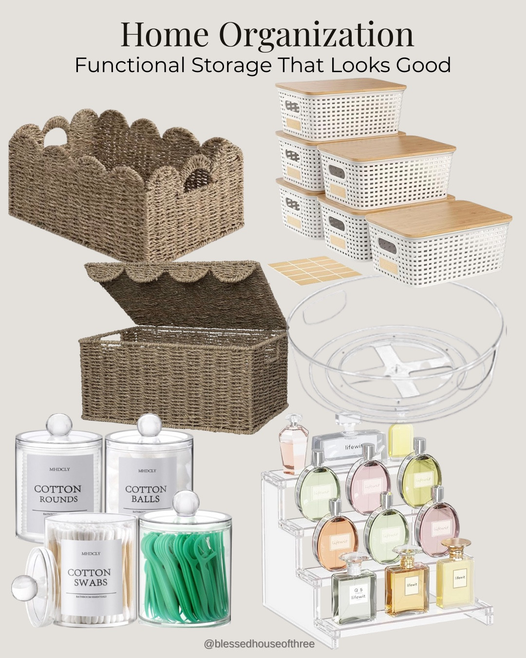 Home organization but make it aesthetic 🤍 These are the storage pieces I always reach for when I want things to look organized and stay functional. From bathroom counters to toy storage and pantry bins, these are all highly rated and actually get used in real life. Save this for your next organizing day ✨

Toy organization, home organization,  pantry organization, beauty organization, vanity organization, scallop basket, lazy Susan organization 

#LTKHome #LTKSaleAlert