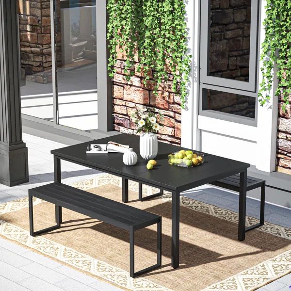 Hamman 6 - Person Rectangular Outdoor Dining Set | Wayfair North America