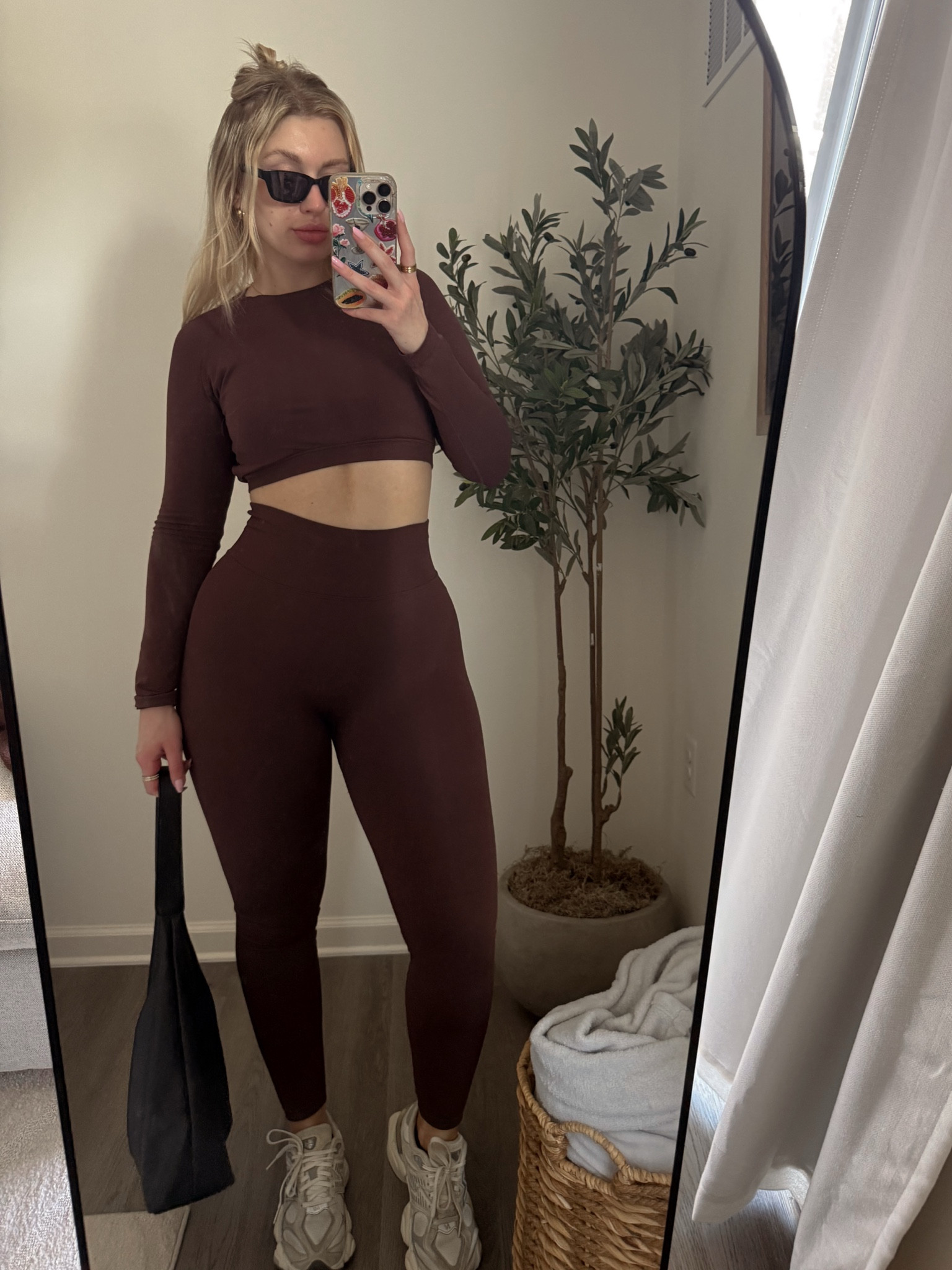 Choc brown workout set 🤎 

#LTKActive #LTKTall #LTKootd