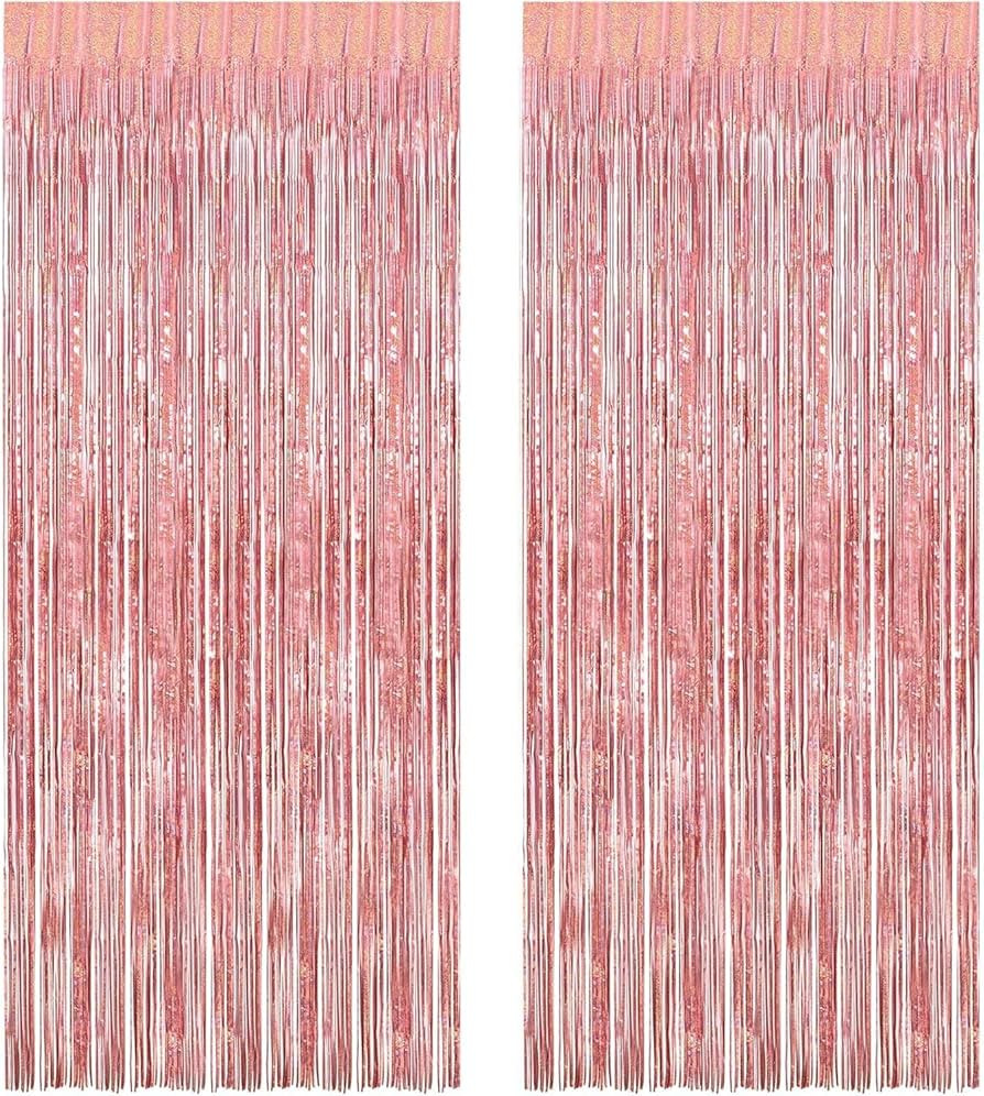 BRAVESHINE Bachelorette Party Supplies Foil Fringe Curtain Tinsel Backdrop - 3.2x8.2ft Glitter Ph... | Amazon (CA)