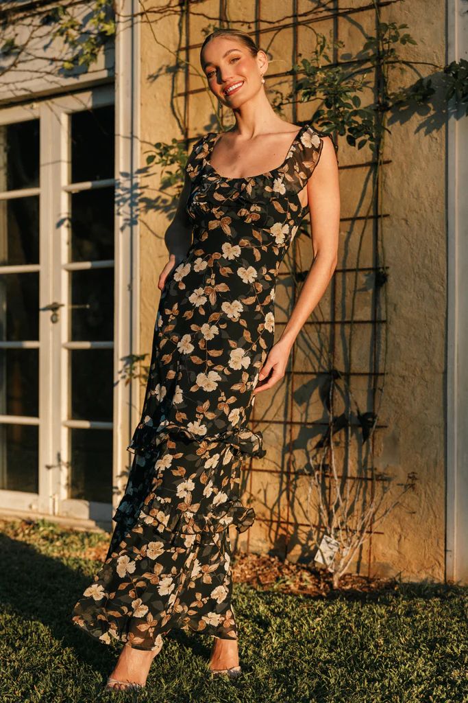 Irelynn Maxi Dress - Black Floral | Petal & Pup (US)