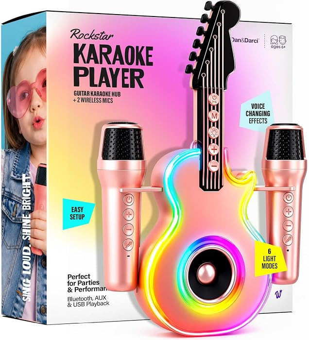 Karaoke Machine for Kids - Mini Toy Microphone for Girls - Gifts for Girl | Amazon (US)