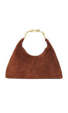 SIMKHAI Nixi Suede Hobo Bag in Sable from Revolve.com | Revolve Clothing (Global)