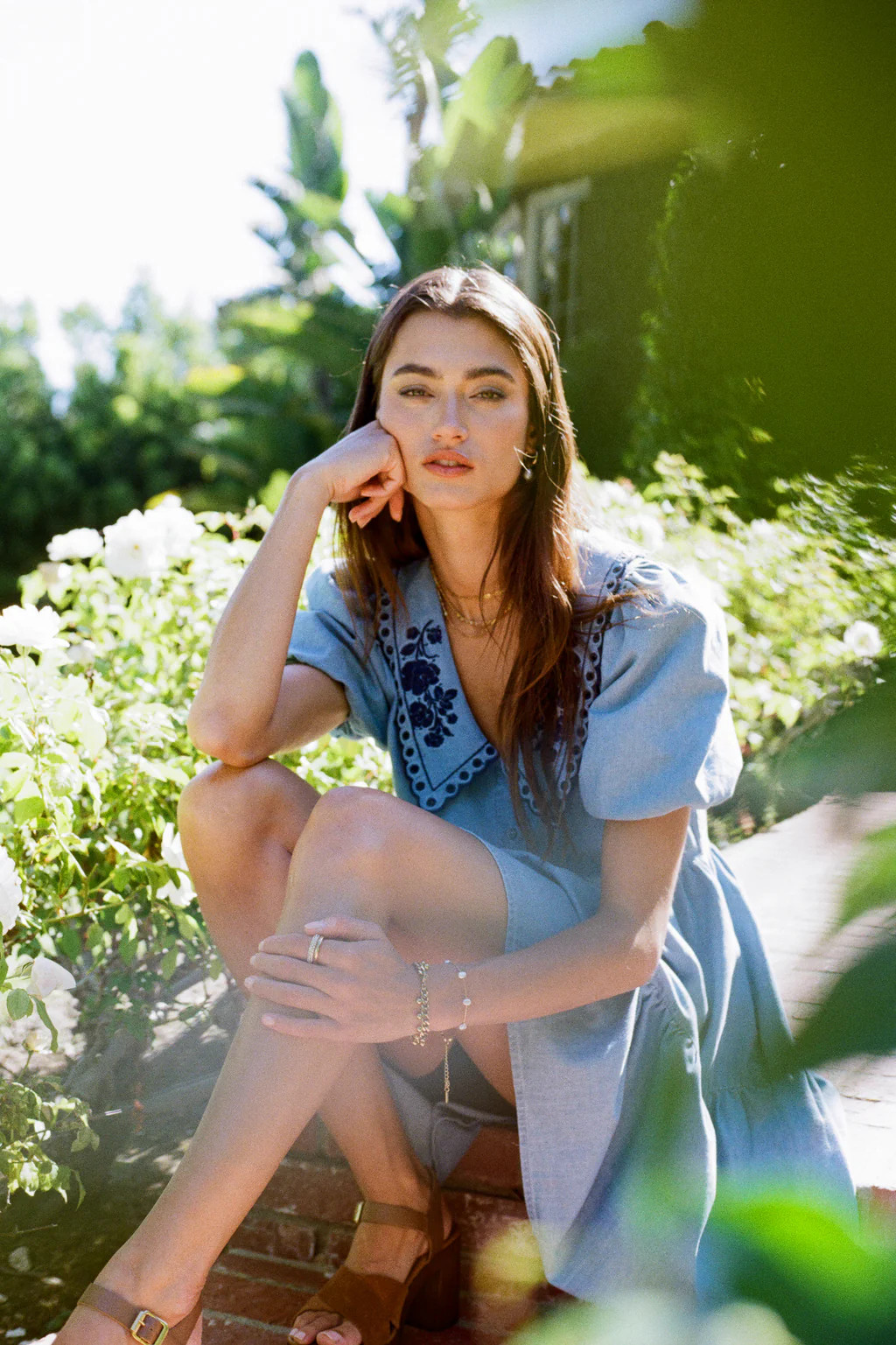 River Embroidered Mini Dress | Böhme US