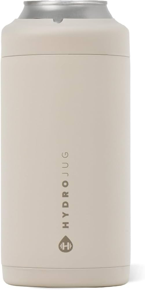 HydroJug Tall Can Cooler 16 oz, Stainless Steel Can Holder, Dune | Amazon (US)