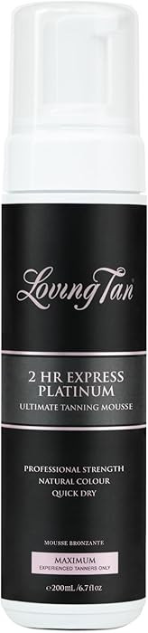 Loving Tan Platinum 2 HR Express Self Tanning Mousse, Darkest Shade Yet - Streak Free, Profession... | Amazon (US)