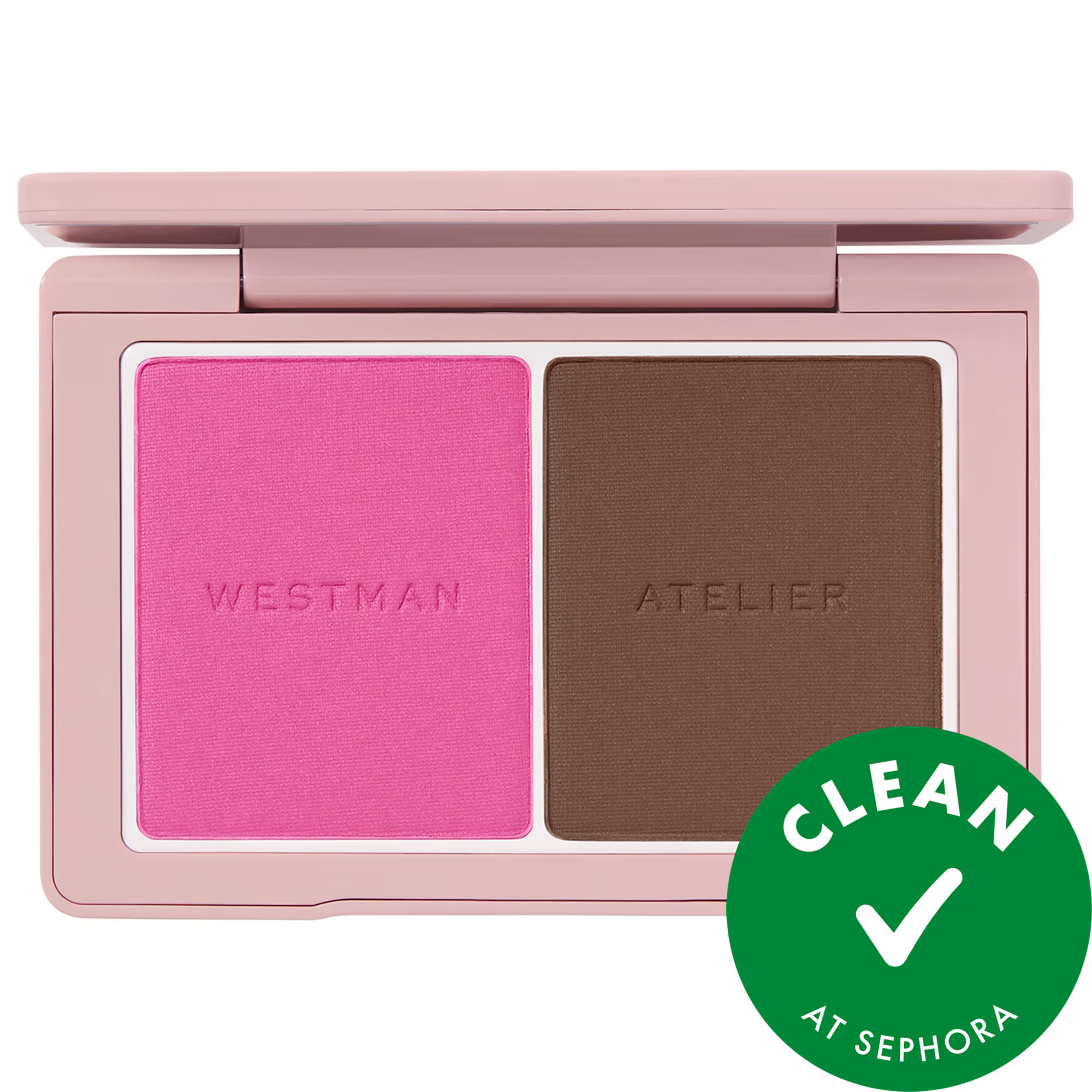 Westman Atelier Baby Cheeks + Face Trace Sculpting Powder Duo Poppet & Ganache 0.17 oz / 4.8 g | Sephora (US)
