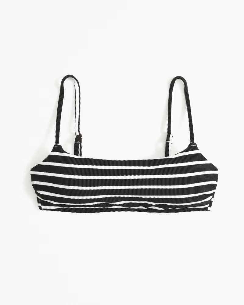 90s Scoopneck Bralette Swim Top | Abercrombie & Fitch (US)