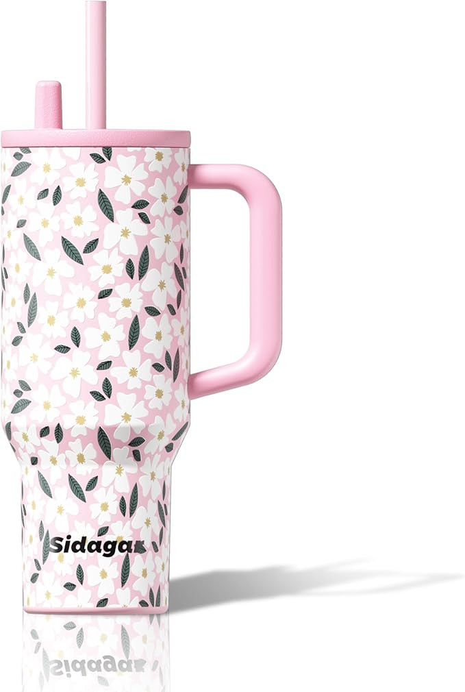 40 oz Stainless Steel Tumbler with Handle, Coffee Travel Mug Resuable,Spill Proof Water Bottle In... | Amazon (US)