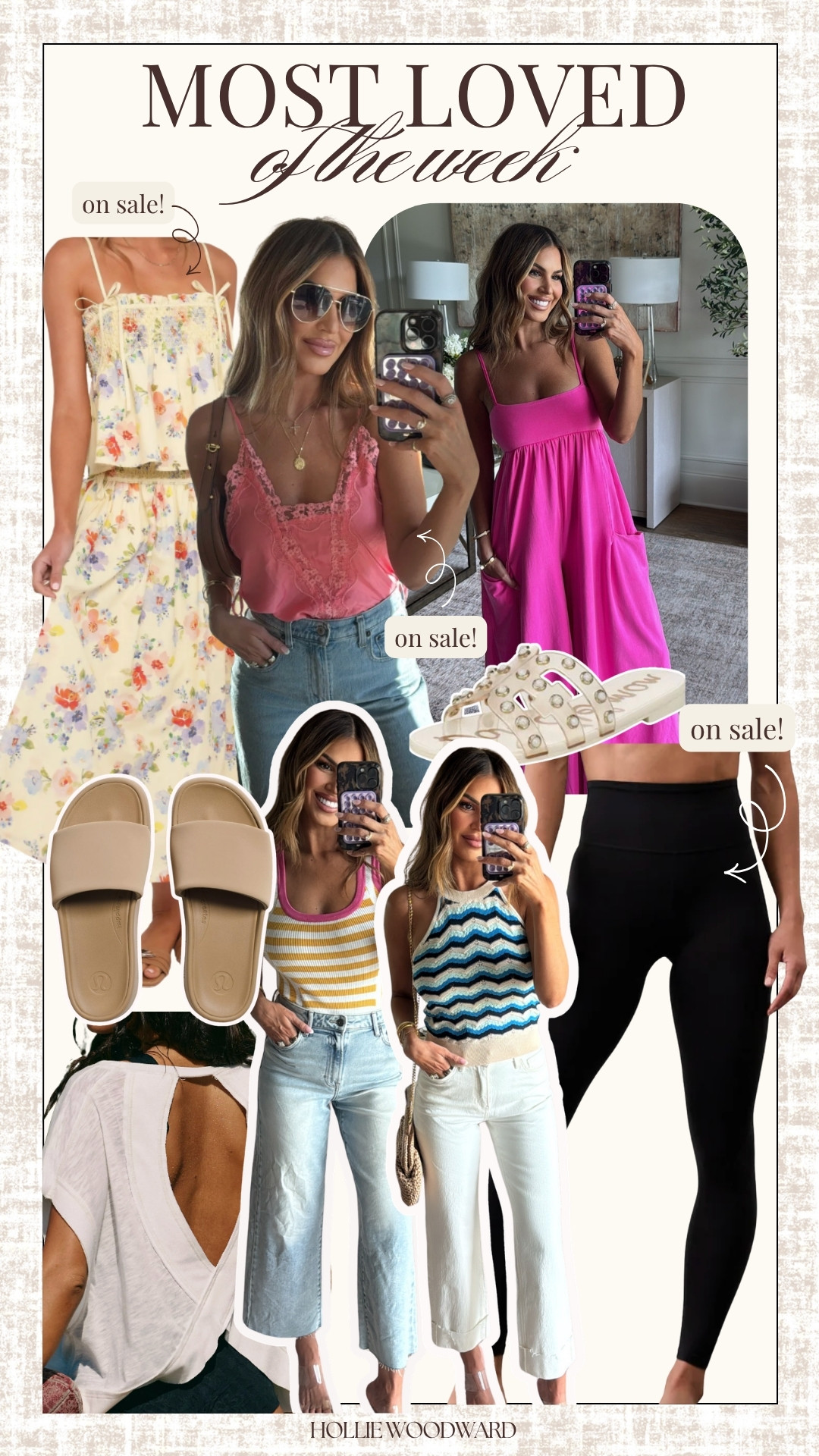 best sellers of the week ✨ so many pieces on sale too! wearing a small in tops, leggings, skirts and a 26 in denim! 

 
