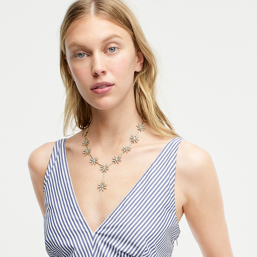 Pavé daisy necklace | J. Crew US