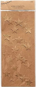 Creative Co-Op 118" Paper Star Garland, Gold | Amazon (US)