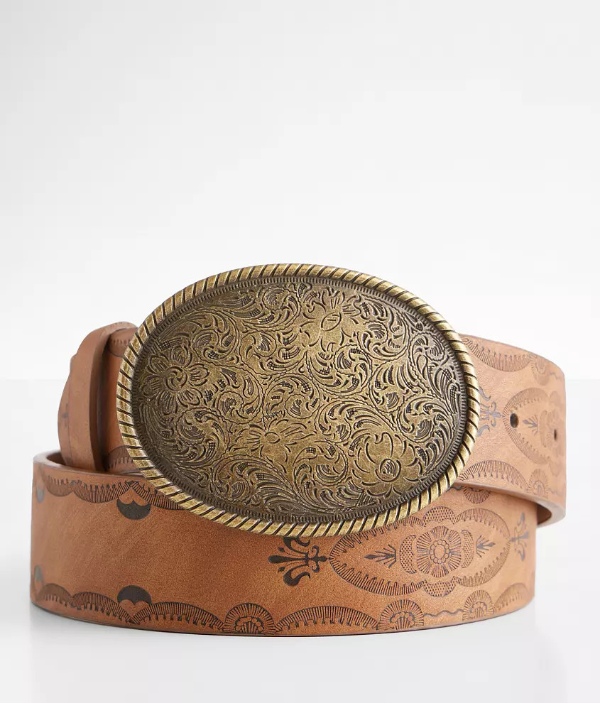 Western Embossed Belt | Buckle