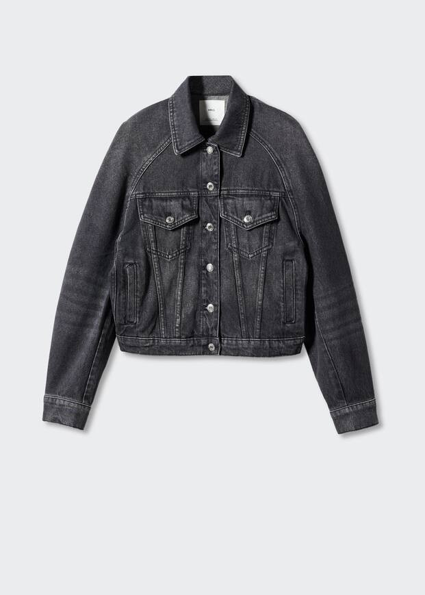 Oversize denim jacket -  Women | Mango USA | MANGO (US)