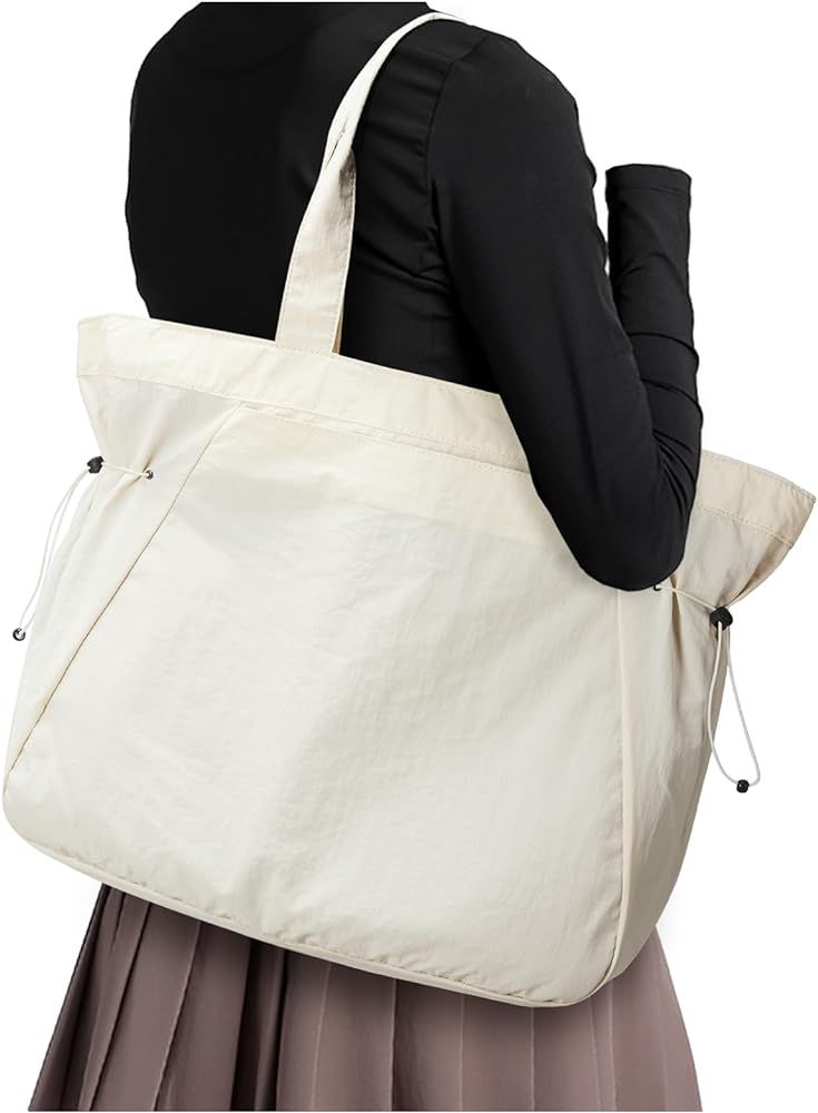 Gym tote Bag For Women Everything Tote Bag With Compartments Yoga Bag Large Shoulder Bag Travel T... | Amazon (US)
