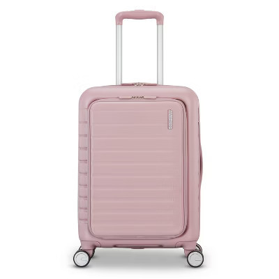 American Tourister Open Front Hardside Carry On Spinner Suitcase - Cosmetic Pink | Target