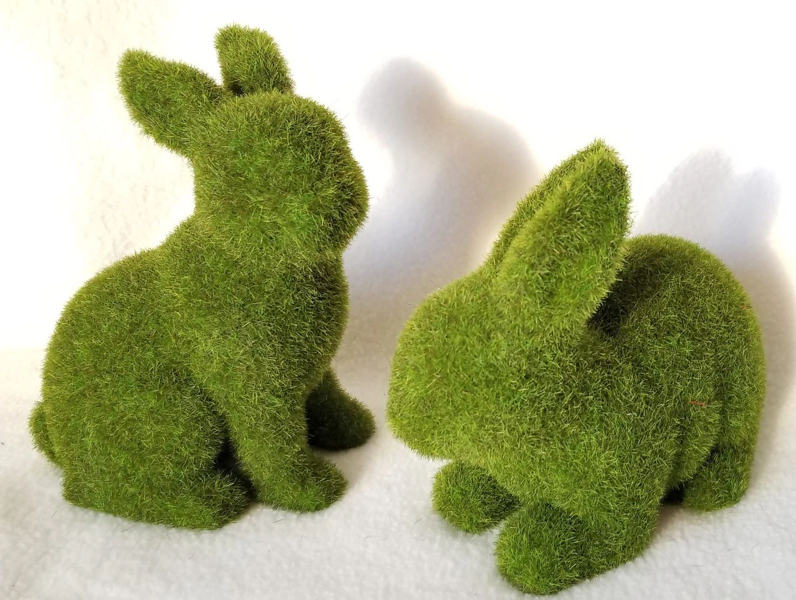 2 Faux Moss Easter Bunny's Farmhouse Decor Approx. | Etsy | Etsy (US)