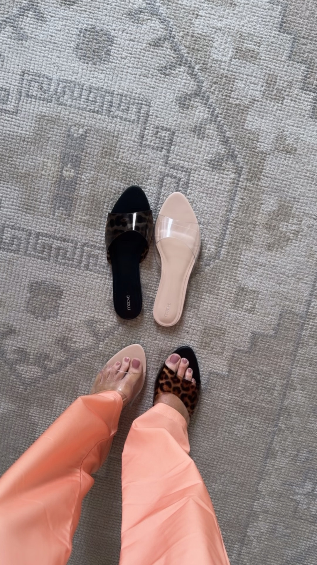 Pointed toe jelly sandals
I’m between a 7.5 and an 8 and got the 8

#LTKOver40