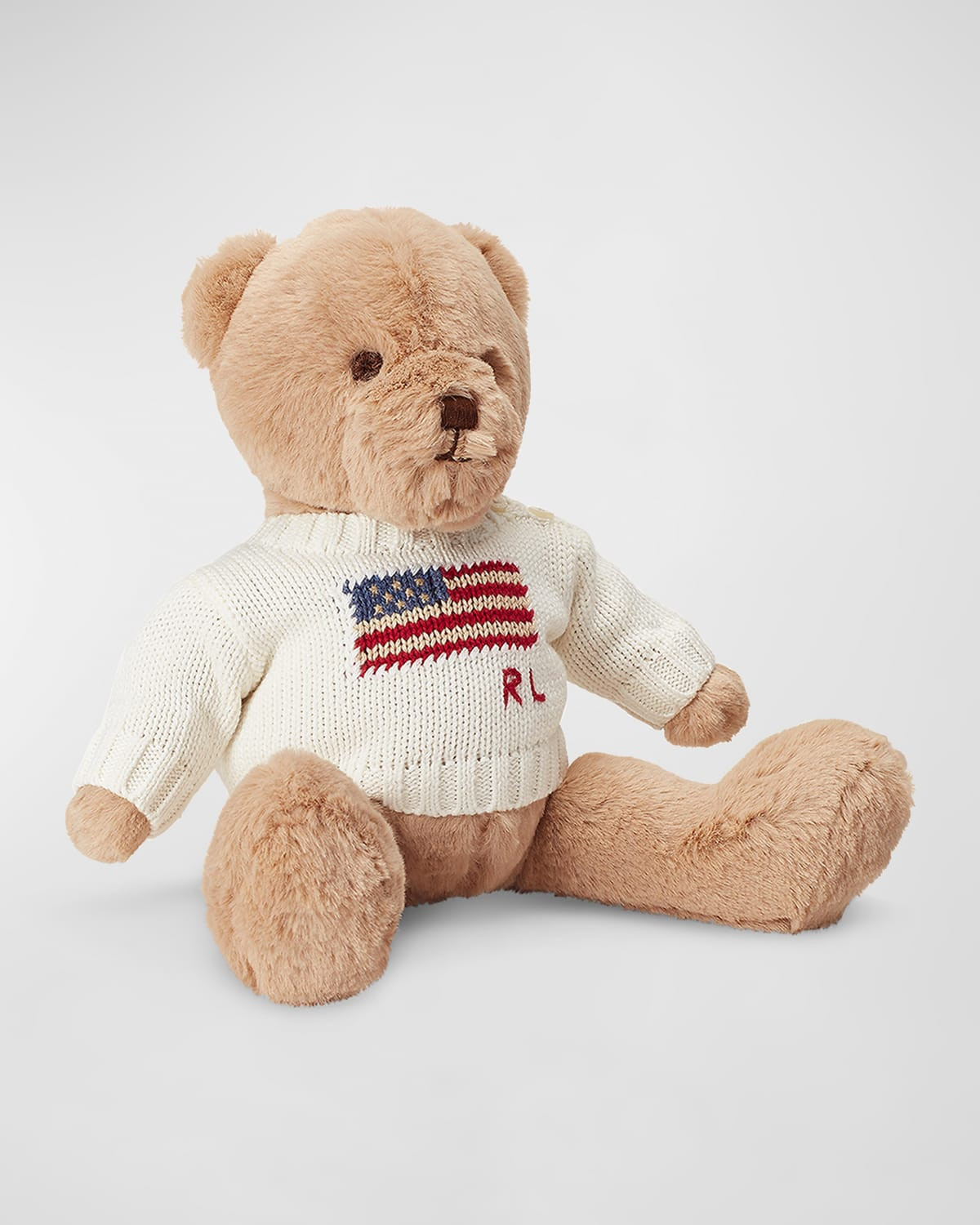 Kid's Small Flag Sweater Plush Polo Teddy Bear | Neiman Marcus