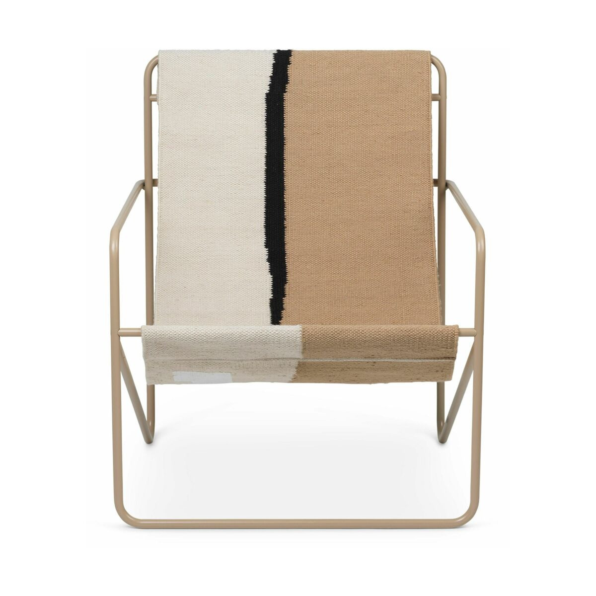 Fauteuil noir et terre en métal beige Desert - Ferm Living | The Cool Republic - Reward Style
