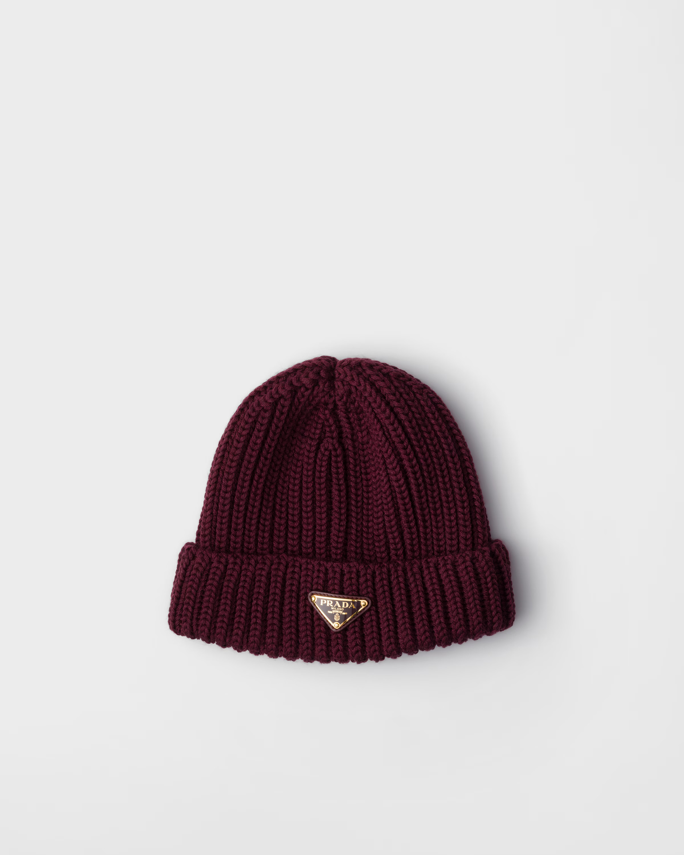 Wool beanie | Prada US