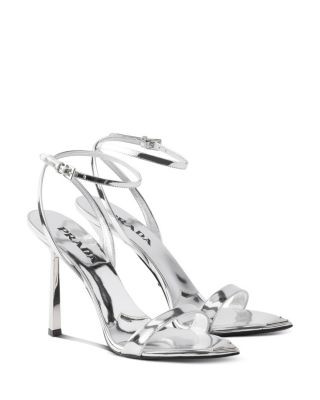 Women's Metallic Leather High-Heeled Sandals | Bloomingdale's (US)