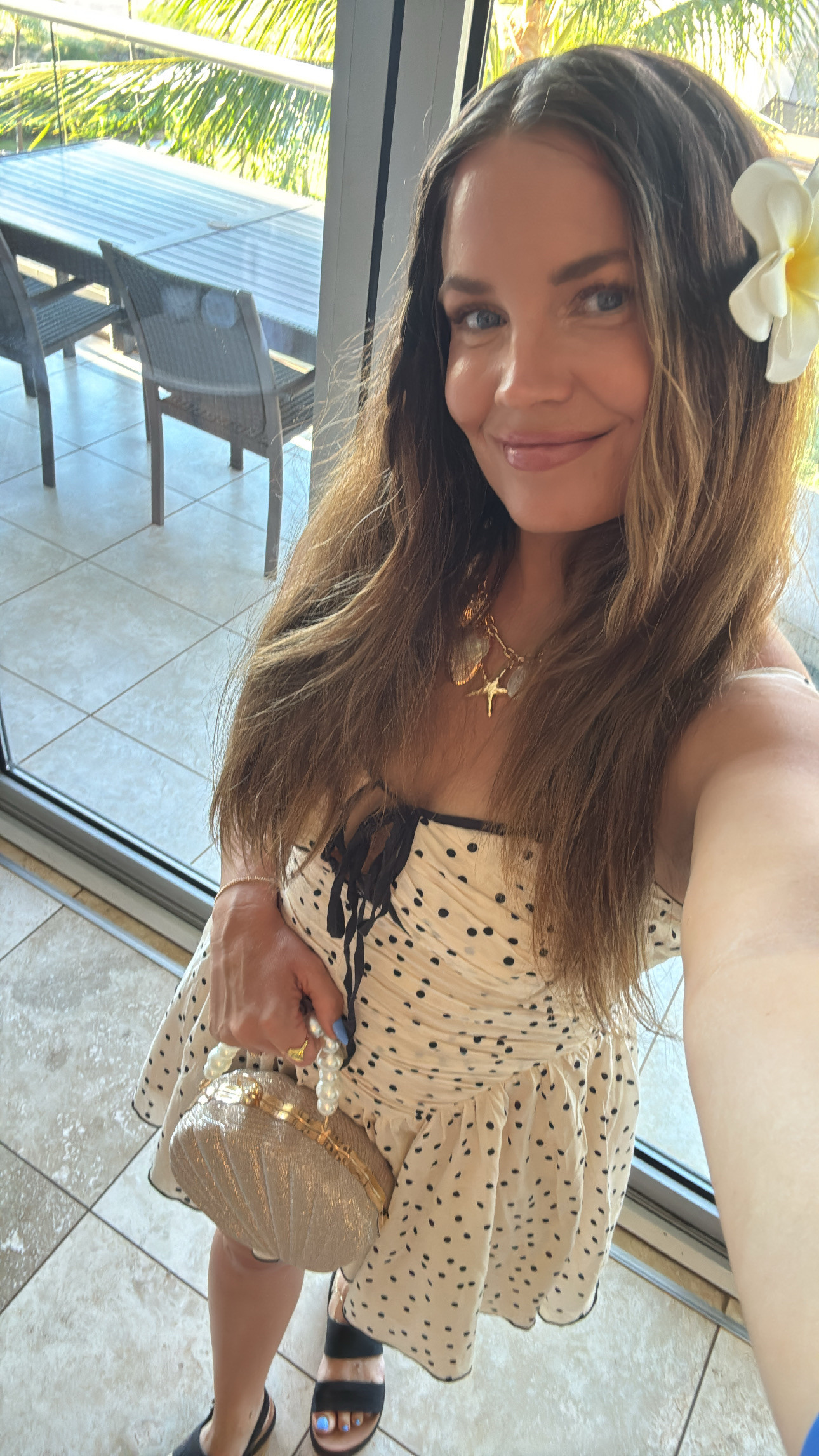 Hawaii vacation look🌺 

free people dress, reef sandals, sandals, platform sandals, amazon bag, seashell bag, polka dot dress,  vacation style, Hawaii trip, Britt Horton, mom of 3, California 

#LTKFindsUnder100 #LTKStyleTip #LTKTravel