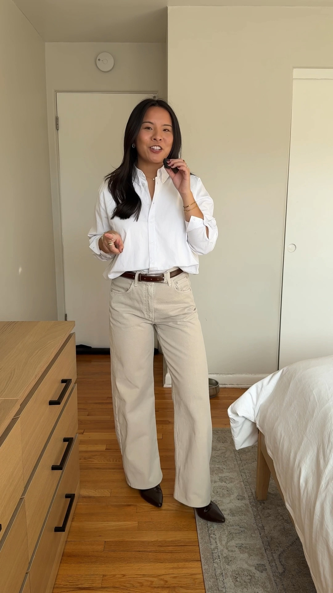 Jeans are old agolde
Shirt: size medium