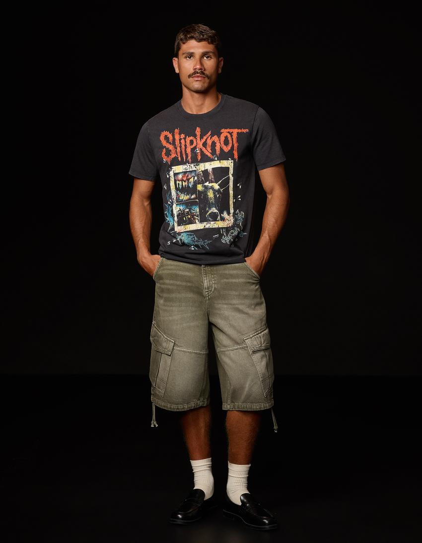 Regular fit Slipknot short sleeve T-shirt - T-shirts and polo shirts - Men | Bershka UK