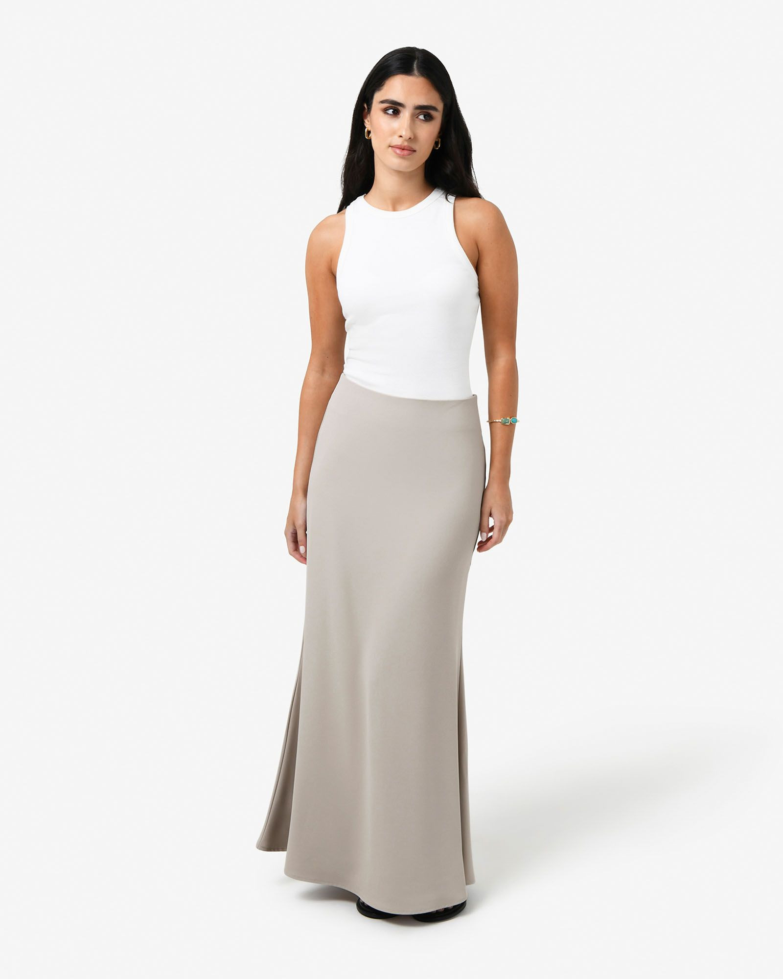 Caris Flared Maxi Skirt | FORCAST