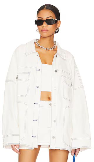 Cooper Jacket in White | Revolve Clothing (Global)