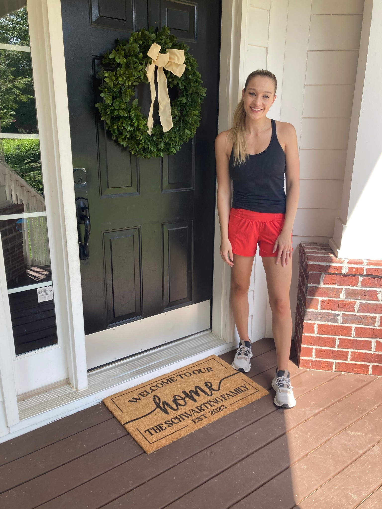 Couldn’t wait to decorate our porch! How cute is this door mat? A must have! 🖤

#LTKHome #LTKStyleTip #LTKFindsUnder50