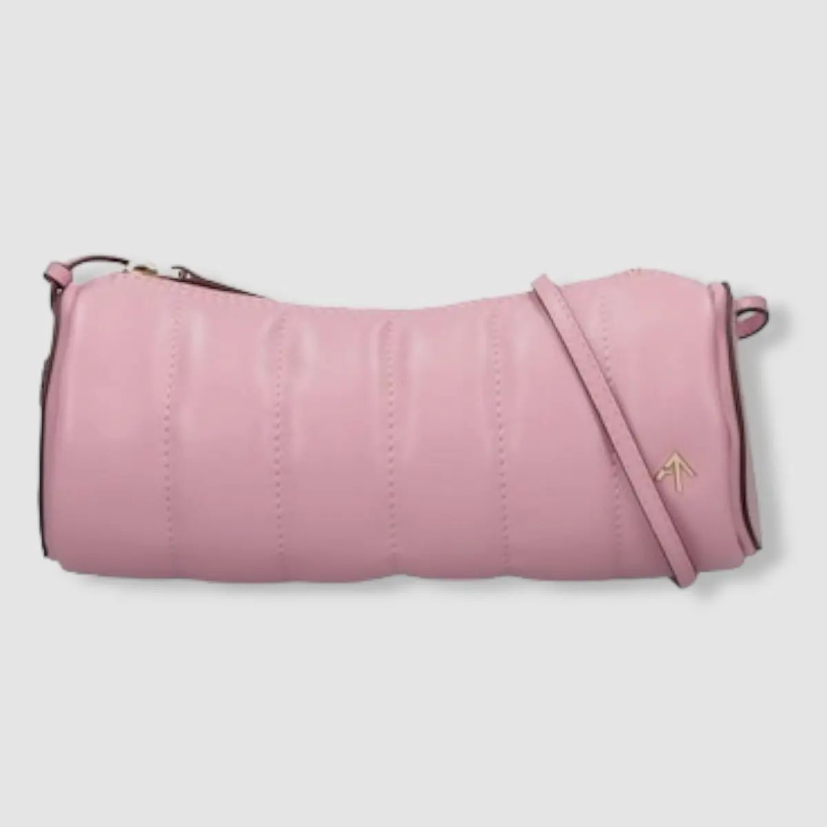 $480 Manu Atelier Women's Pink Padded Cylinder Leather Shoulder Bag  | eBay | eBay US