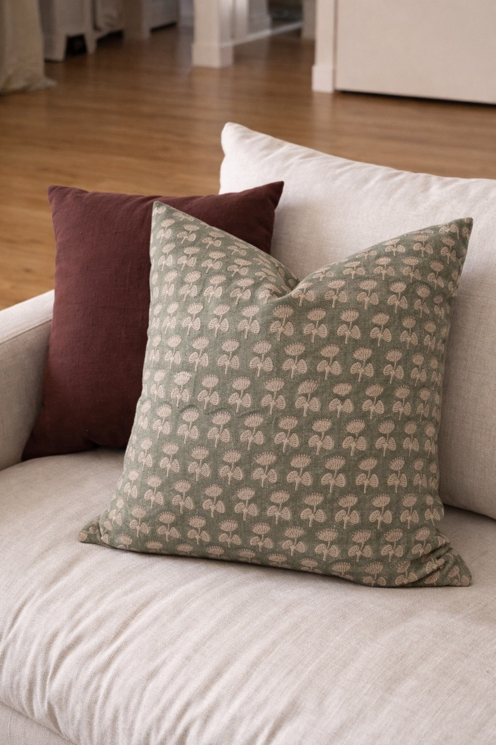 This Amazon throw pillow looks so high end!!! 

**this image is AI Generated to help you visualize how the product is styled** 

amazon finds, amazon home, amazon pillows, affordable pillows

#LTKHome