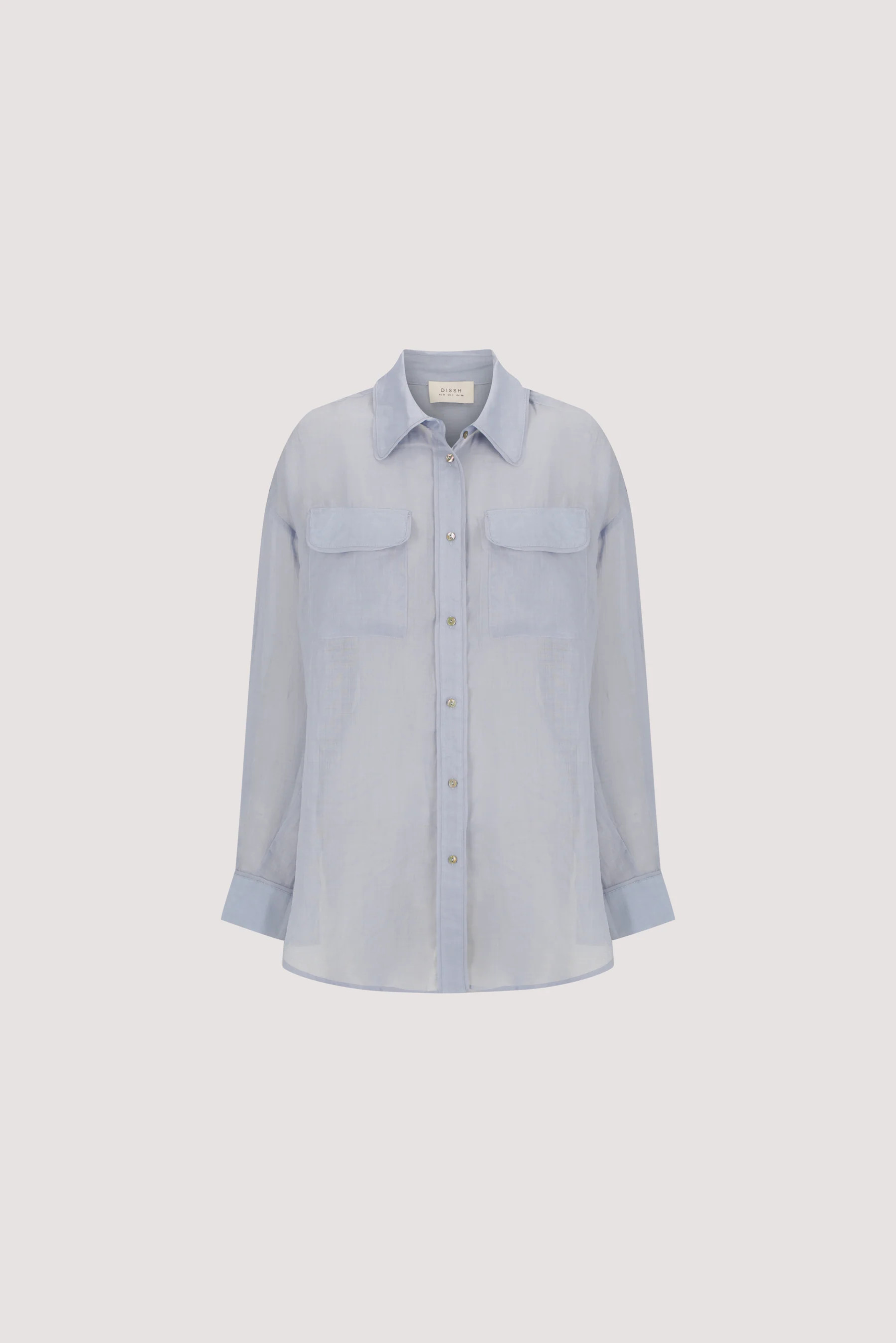 TENLEY DUSTY BLUE RAMIE SHIRT | DISSH