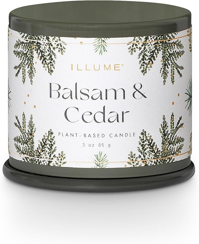 ILLUME Demi Vanity Tin Candle, Balsam & Cedar, Signature 3 oz. | Amazon (US)