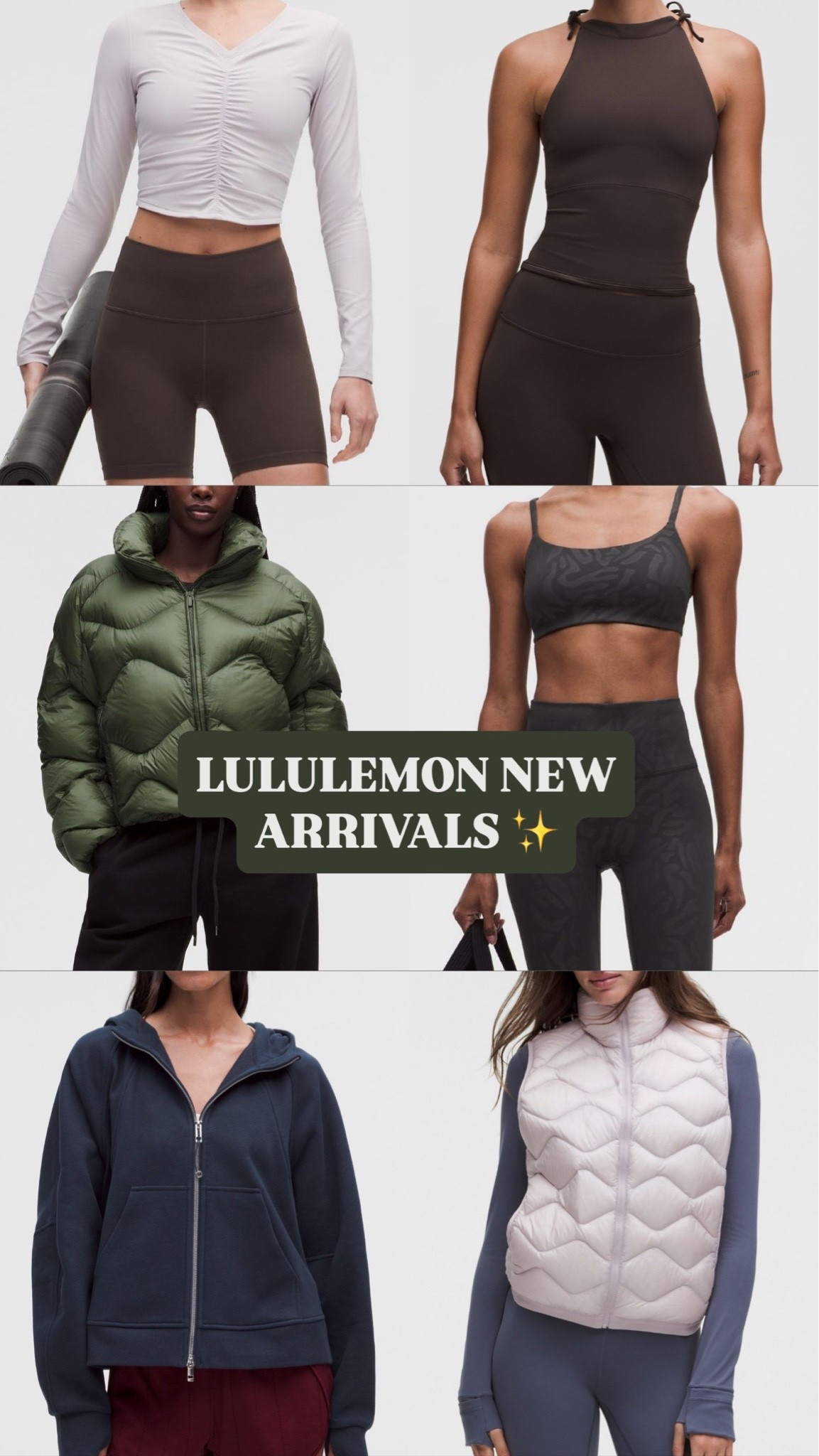 Lululemon new arrivals 😍 I’ll have my favorites on my LTK 🫶🏻 lmk what you are adding to your cart! 

@lululemon  #lululemonhaul #lululemoncreator #lululemonnewarrivals #lululemonfall #lululemonpuffer