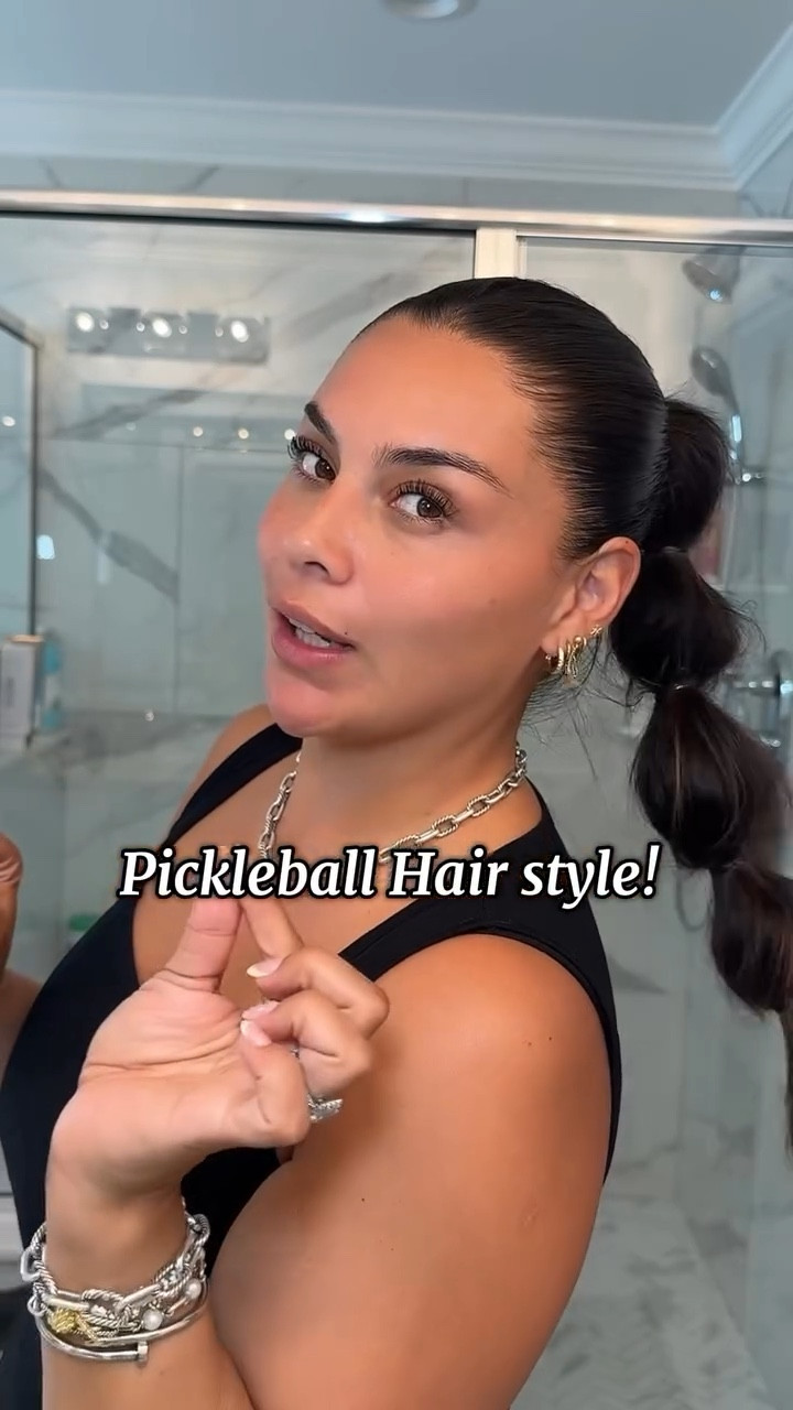 🏓pickleball ready! Using @lorealparis Elnett slick back cream and extra hold hairspray 

#hairstyletutorial #hairstyleinspo #bubblebraids #fyp #loralparispartner

#LTKFindsUnder50 #LTKBeauty #LTKStyleTip