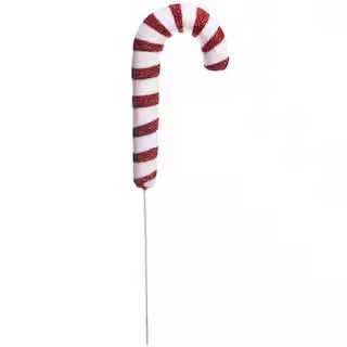 Red & White Glitter Candy Cane Pick by Ashland® | Michaels Stores