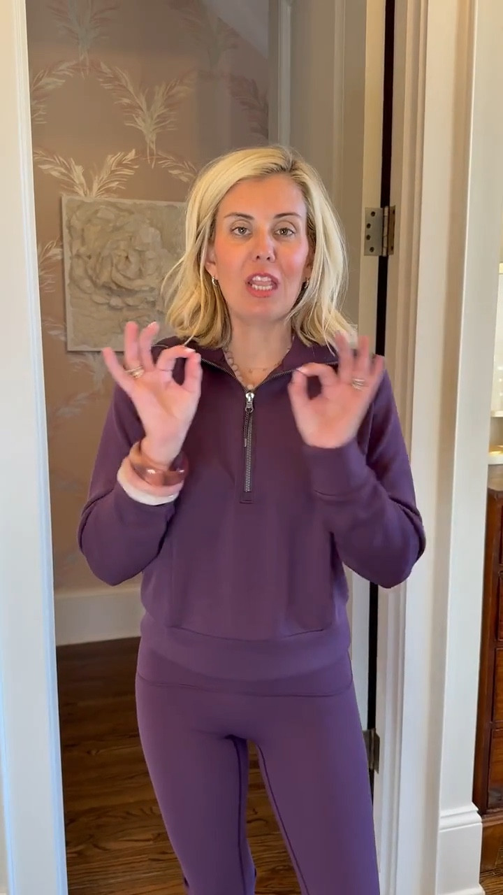 Helllllo blackberry- in the form of luxurious loungewear!

I wear small petite in pants, xs in tops, & prefer the 7/8 length legging!

*be sure to use code LTKSPANX for 20% off (almost) sitewide through 3/15!

#LTKdayinmylife #LTKActive #LTKOver40