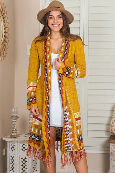 Harwich Cardigan - Mustard | Salty Crush