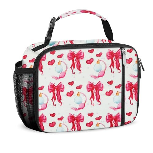 esouler Lunch Box Kids Insulated Lunch Bag for Boys & Girls Durable Children Lunchbox for School with Water Bottle Holder-Bowknot | Amazon (US)