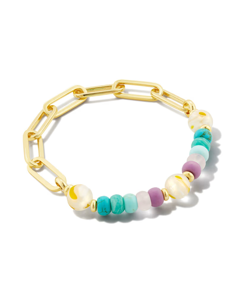 Ashton Gold Half Chain Bracelet in Pastel Mix | Kendra Scott