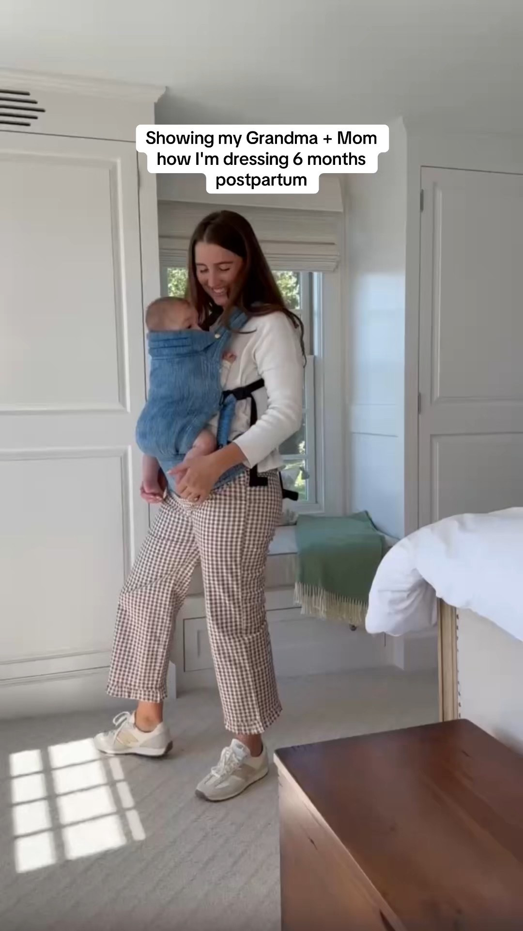 My fall outfit with these gingham pants!!! 