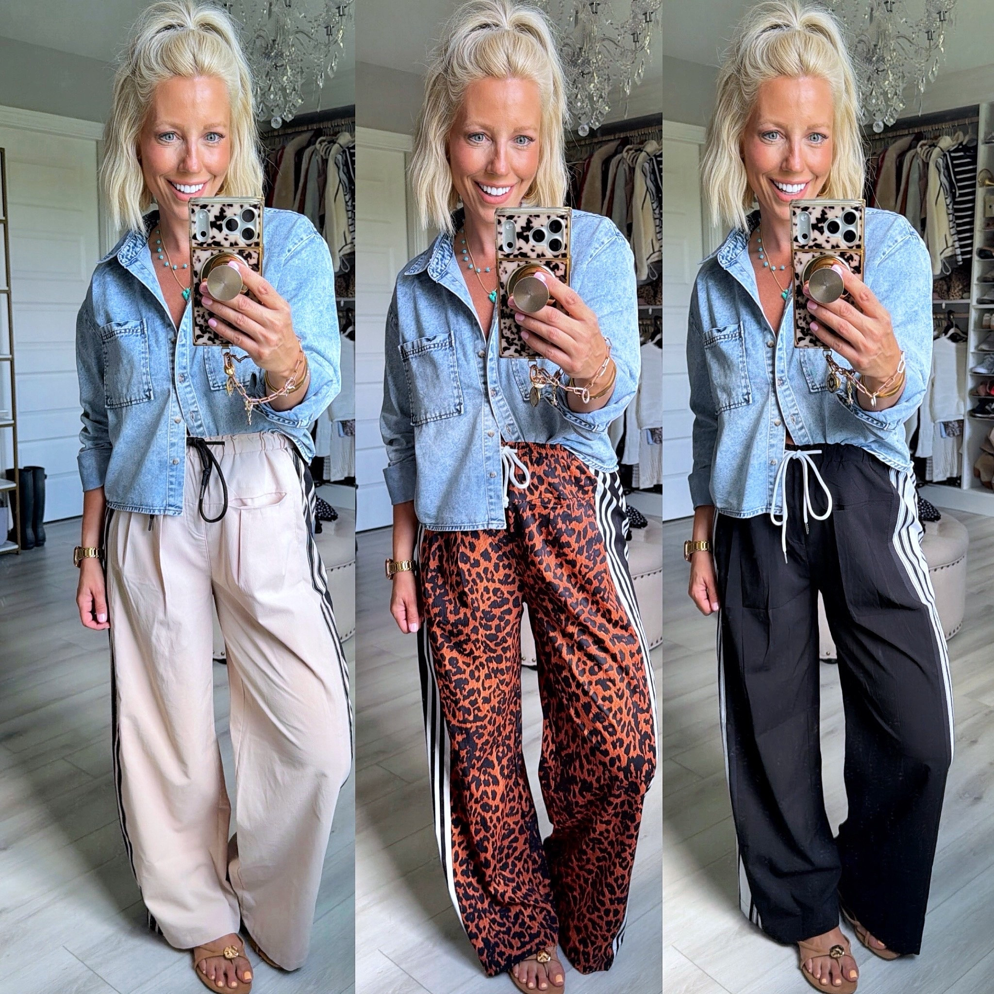 This outfit on repeat!!! Track pants and denim top!!!
⬇️⬇️⬇️
Top medium
Pants Medium (could have done small)



#LTKSaleAlert #LTKootd #LTKmomlife