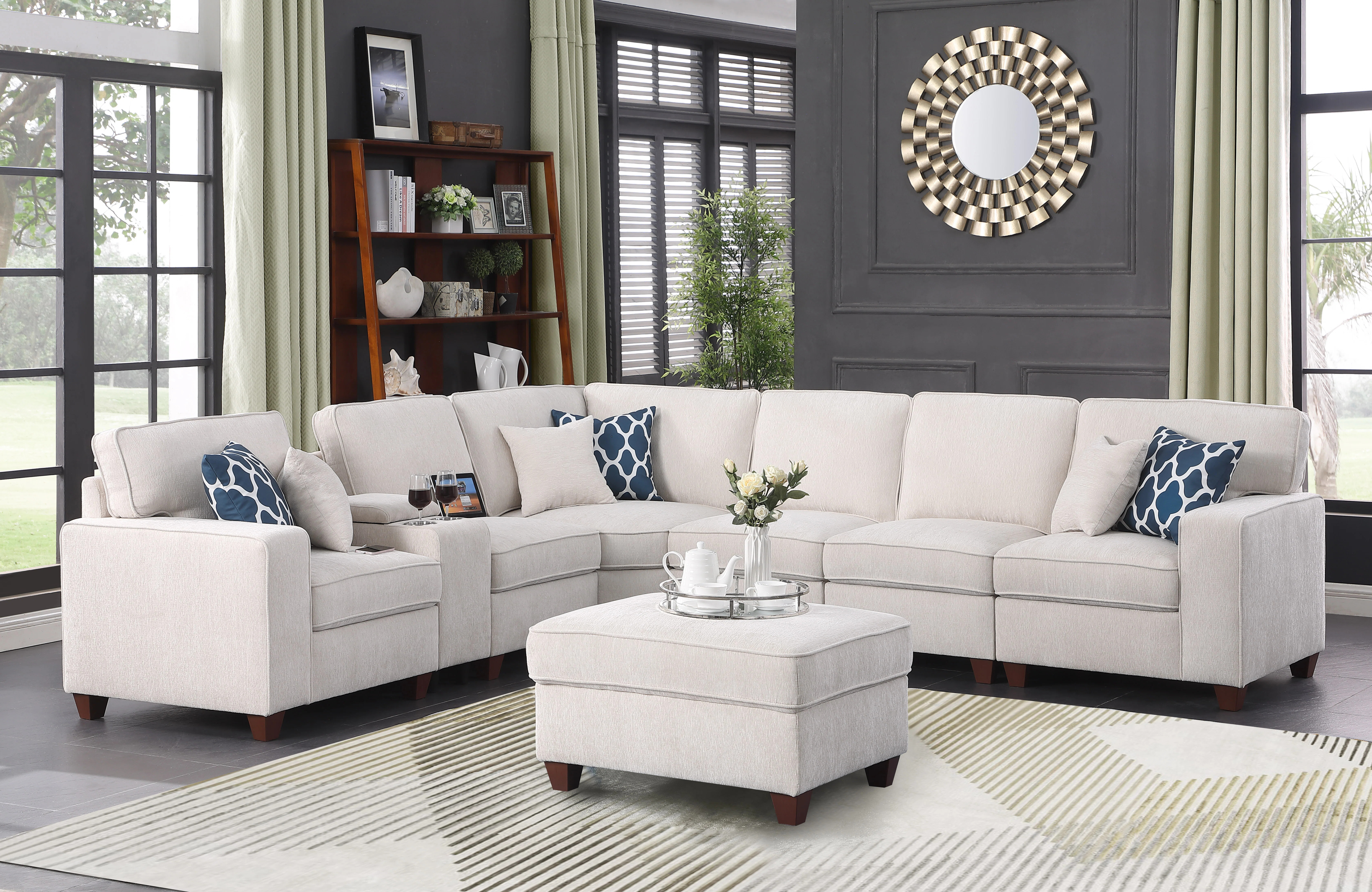 Naomi Piece Upholstered Sectional | Wayfair North America