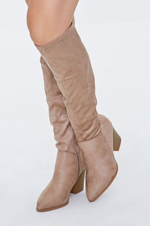 Knee-High Block Heel Boots | Forever 21 (US)